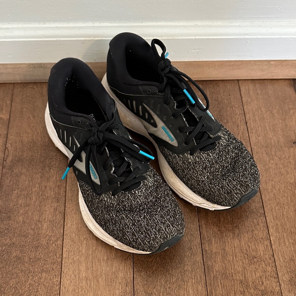 Black and Gray Running Shoes